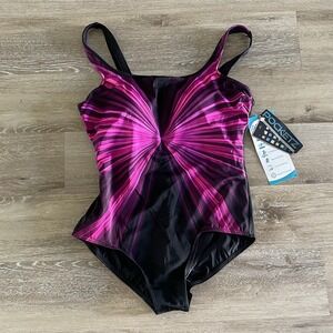 Pocketz Women's Bathing Suit Size 16 One Piece Tank W/ Pockets Bathing Suit NWT